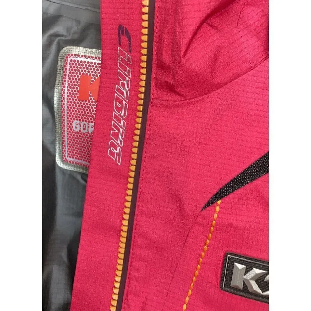 K2 GORE-TEX Girls' Pink Orange Ski Shell Jacket Coat Size 90 EUC